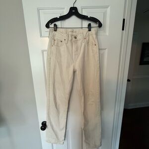 Levi's Cream Straight Leg Women's Jeans